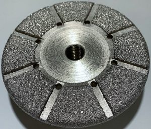 Meule diamantée goutte d’eau boisseau Ø 100 mm M14