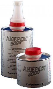 Boite de colle AKEPOX 5000 (a+b) 1.50 Kg Transparent liquide