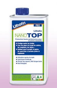 Bidon de lithofin NANO TOP – Anti-tache professionnel pour plans de cuisine.