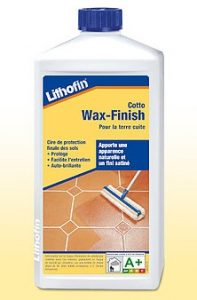 Bidon de Lithofin WAX-FINISH – 2ème étape de la méthode MODERNE.