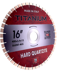 Disque diamanté type TITANIUM pour coupe du Quartzite